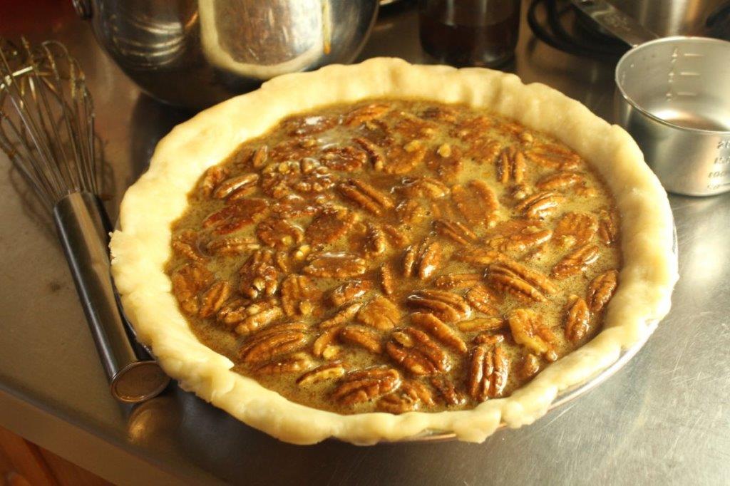 Sorghum Molasses Pecan Pie (without white sugar!)